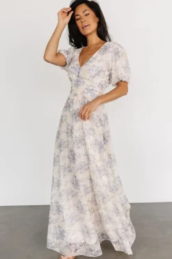 Baltic Born Ardley Maxi Dress | Cream + Blue