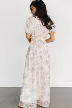Baltic Born Ardley Maxi Dress | Cream + Blue