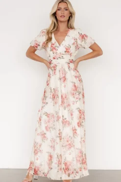 Baltic Born Ardley Maxi Dress | Cream + Rose Floral