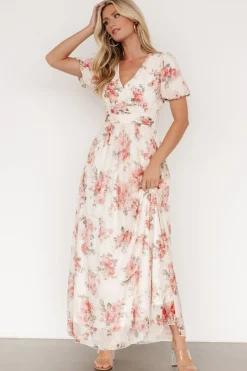 Baltic Born Ardley Maxi Dress | Cream + Rose Floral
