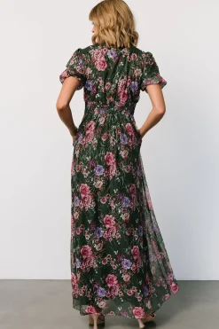 Baltic Born Ardley Maxi Dress | Green + Pink Floral