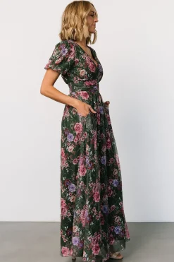 Baltic Born Ardley Maxi Dress | Green + Pink Floral