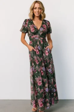 Baltic Born Ardley Maxi Dress | Green + Pink Floral