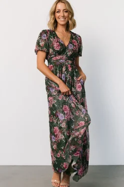 Baltic Born Ardley Maxi Dress | Green + Pink Floral