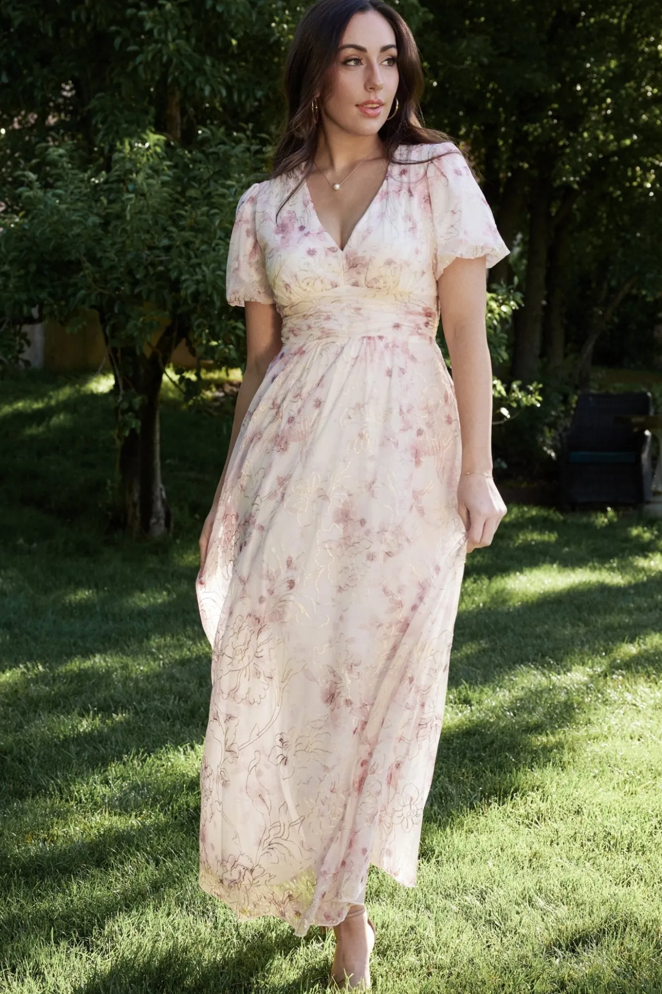 Baltic Born Ardley Maxi Dress | Mauve Floral