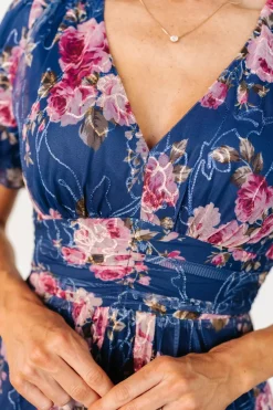 Baltic Born Ardley Maxi Dress | Navy + Pink Floral