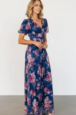 Baltic Born Ardley Maxi Dress | Navy + Pink Floral