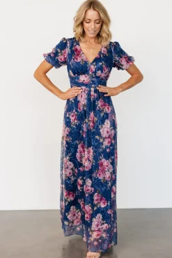 Baltic Born Ardley Maxi Dress | Navy + Pink Floral