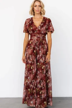Baltic Born Ardley Maxi Dress | Rust Multi Floral