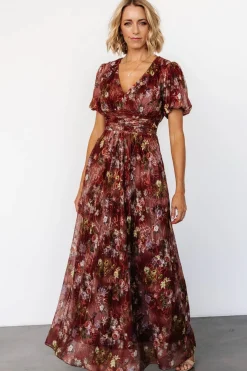 Baltic Born Ardley Maxi Dress | Rust Multi Floral