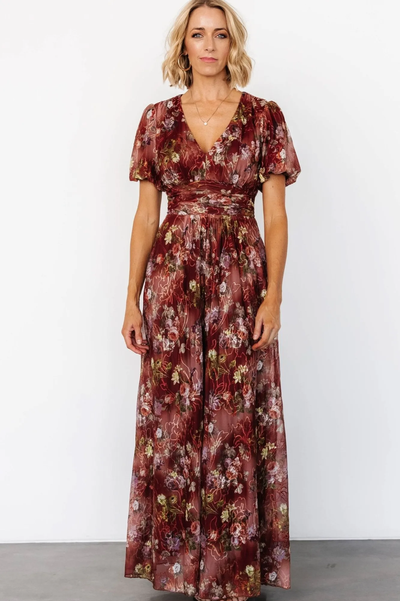Baltic Born Ardley Maxi Dress | Rust Multi Floral