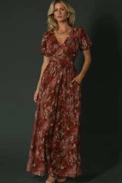 Baltic Born Ardley Maxi Dress | Rust Multi Floral
