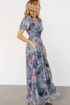 Baltic Born Ardley Maxi Dress | Slate Print