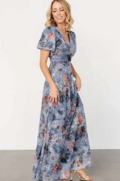 Baltic Born Ardley Maxi Dress | Slate Print