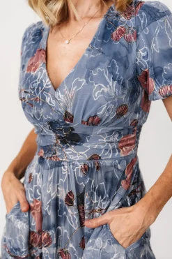 Baltic Born Ardley Maxi Dress | Slate Print
