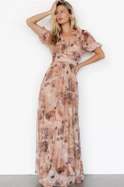 Baltic Born Ardley Maxi Dress | Taupe Floral