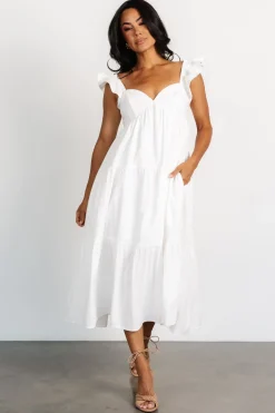 Baltic Born Aria Back Tie Dress | Off White