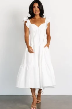 Baltic Born Aria Back Tie Dress | Off White