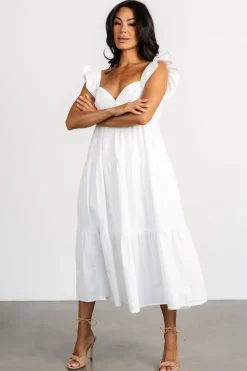 Baltic Born Aria Back Tie Dress | Off White