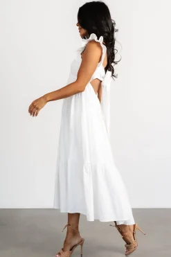 Baltic Born Aria Back Tie Dress | Off White