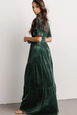 Baltic Born Artemis Velvet Maxi Dress | Deep Lagoon