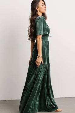 Baltic Born Artemis Velvet Maxi Dress | Deep Lagoon