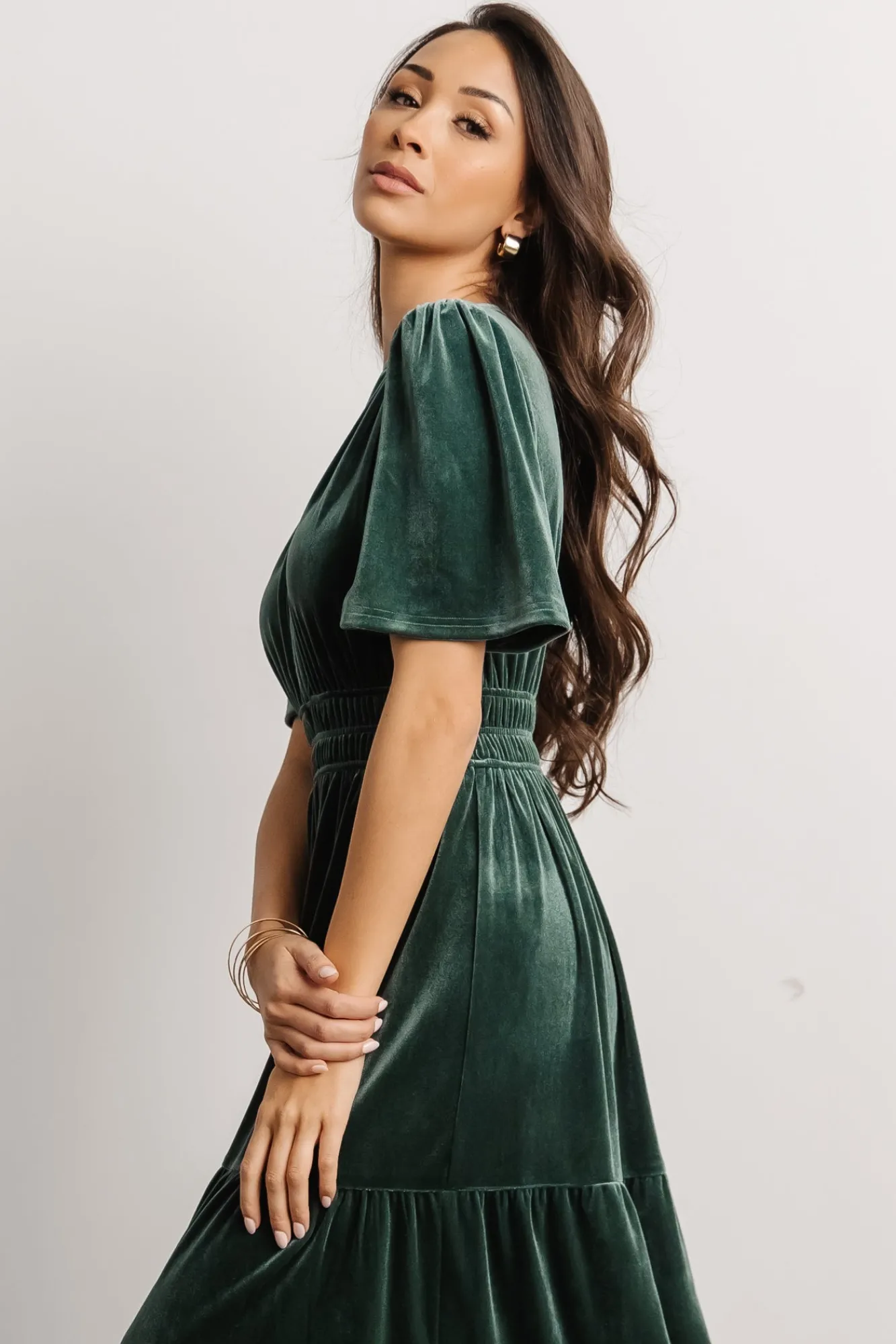 Baltic Born Artemis Velvet Maxi Dress | Deep Lagoon