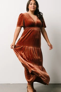 Baltic Born Artemis Velvet Maxi Dress | Dark Spice