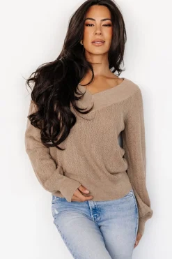 Baltic Born Ashby V Neck Sweater Top |