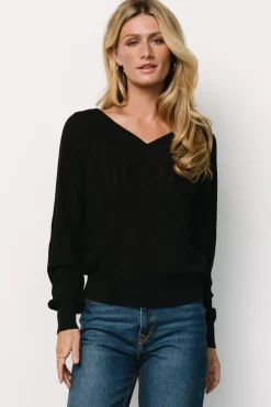 Baltic Born Ashby V Neck Sweater Top |