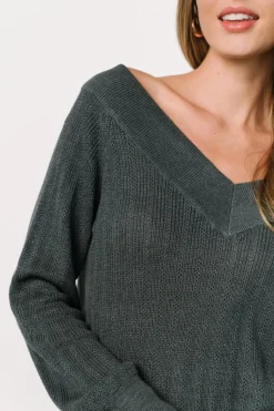 Baltic Born Ashby V Neck Sweater Top |