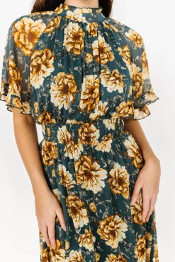 Baltic Born Ashton Maxi Dress | Topaz + Gold Floral