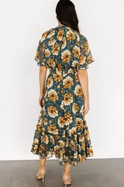 Baltic Born Ashton Maxi Dress | Topaz + Gold Floral
