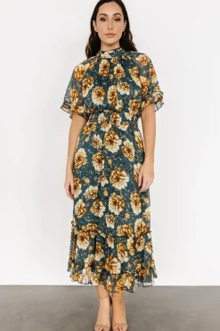Baltic Born Ashton Maxi Dress | Topaz + Gold Floral