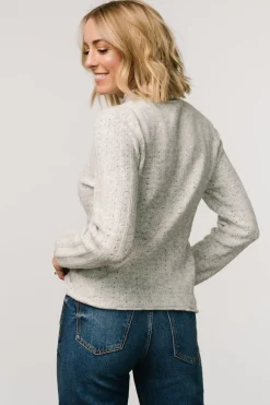 Baltic Born Avice Pointelle Sweater | Light Gray