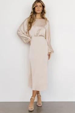 Baltic Born Balta Satin Midi Dress |
