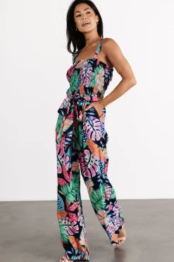 Baltic Born Barbados Tank Jumpsuit | Navy Print