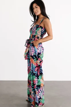 Baltic Born Barbados Tank Jumpsuit | Navy Print