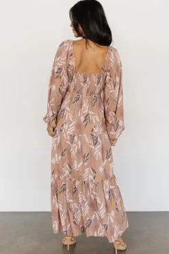 Baltic Born Barbara Maxi Dress | Dusty Mauve Print