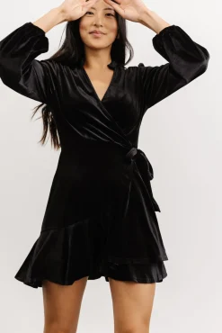 Baltic Born Barre Velvet Wrap Mini Dress |