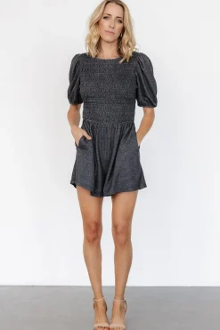 Baltic Born Beaumont Romper | Heather Black