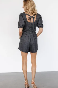 Baltic Born Beaumont Romper | Heather Black