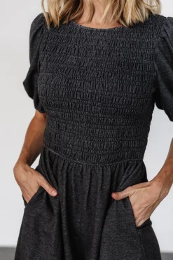Baltic Born Beaumont Romper | Heather Black