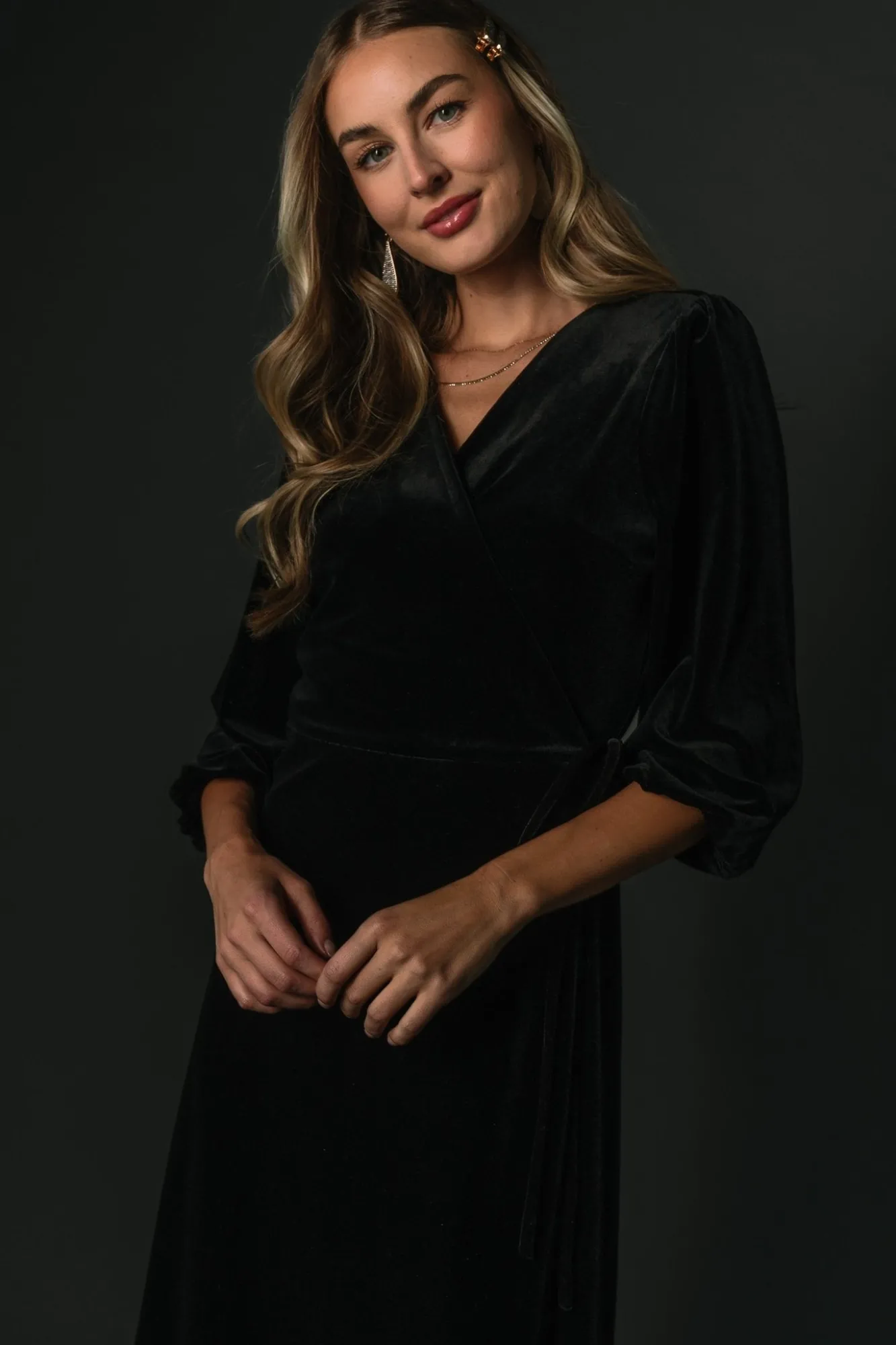Baltic Born Beckinsale Velvet Wrap Dress |