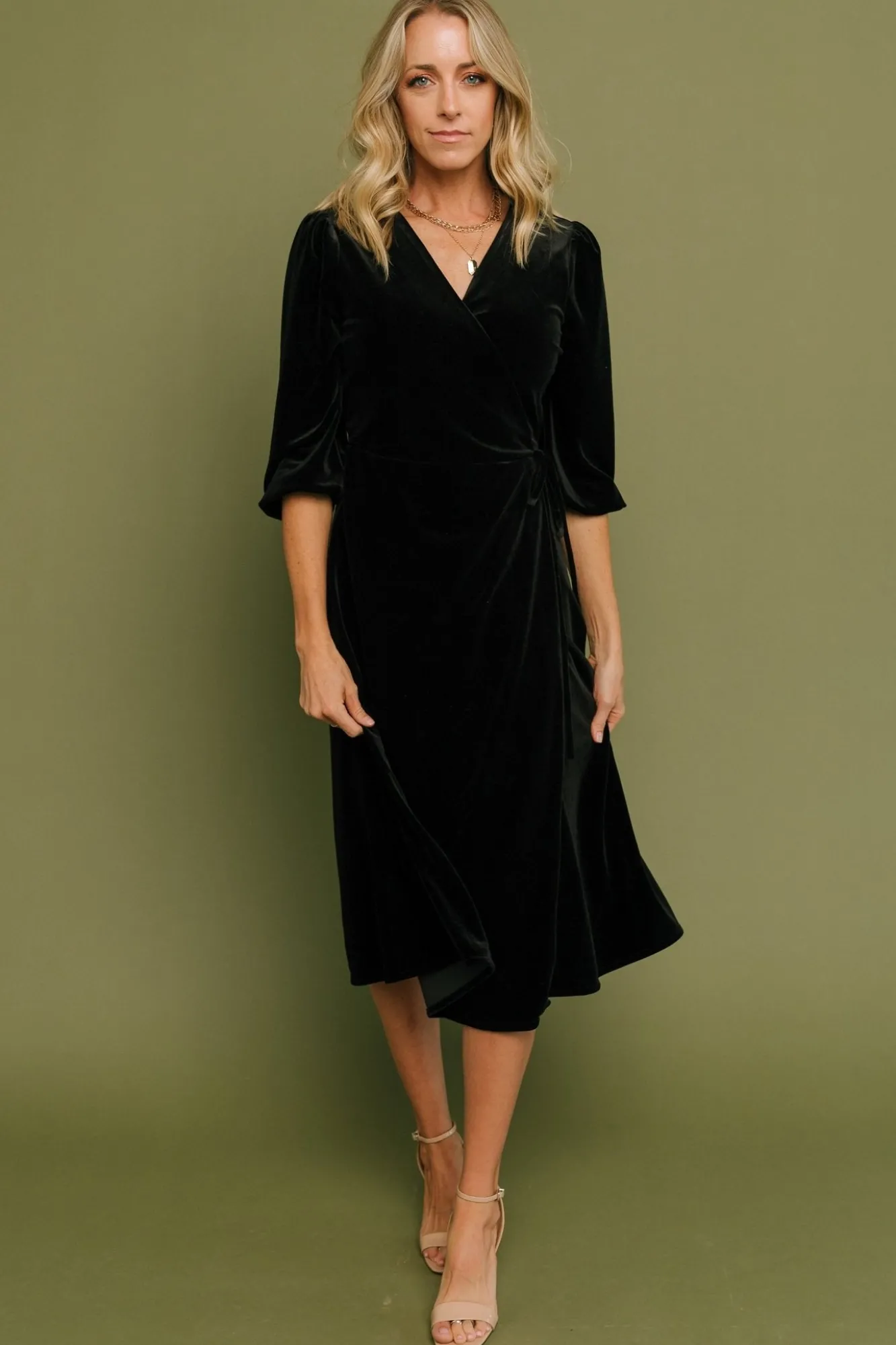 Baltic Born Beckinsale Velvet Wrap Dress |