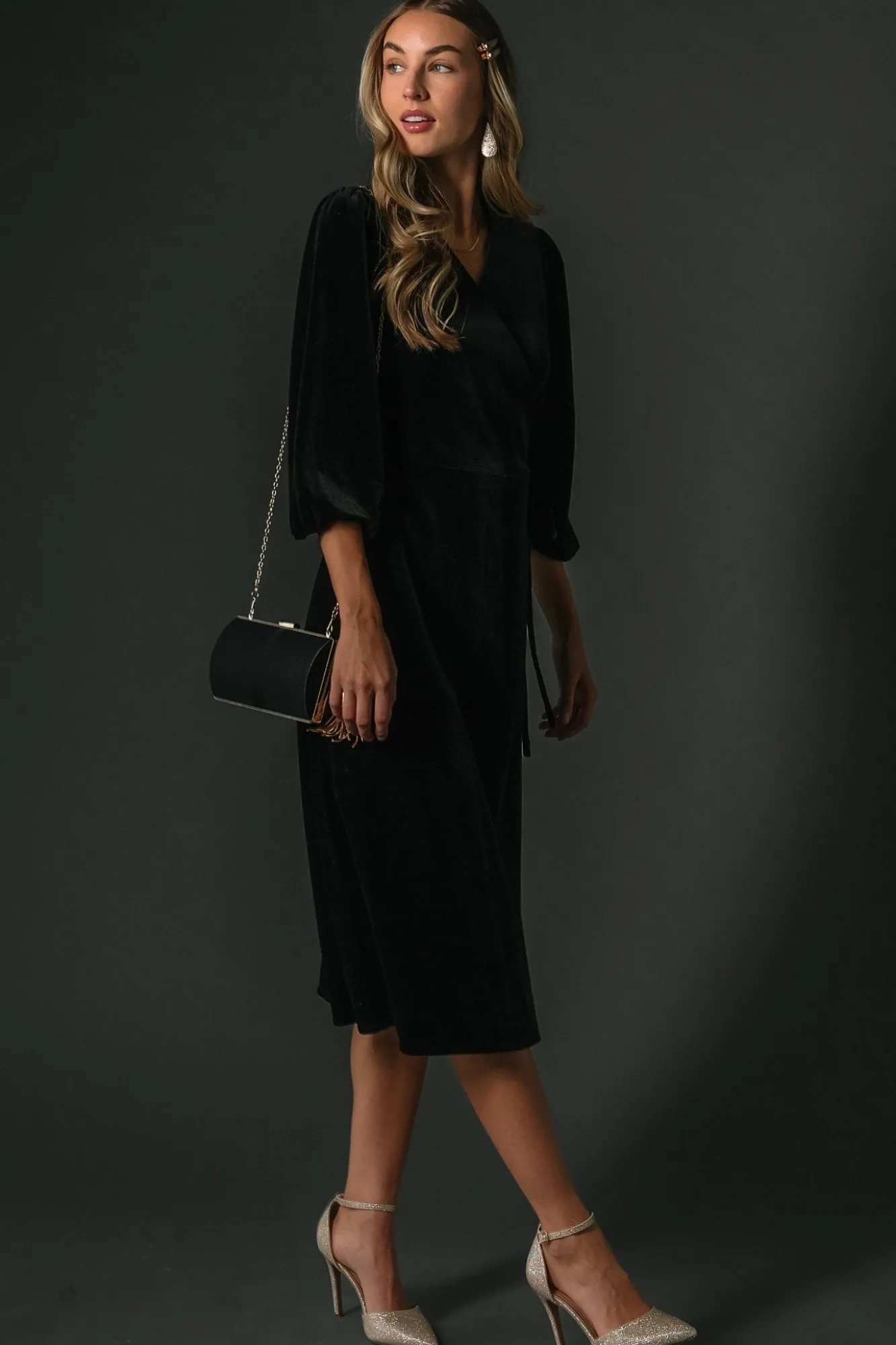 Baltic Born Beckinsale Velvet Wrap Dress |