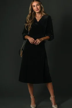 Baltic Born Beckinsale Velvet Wrap Dress |