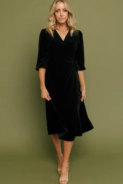 Baltic Born Beckinsale Velvet Wrap Dress |