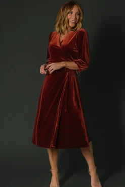 Baltic Born Beckinsale Velvet Wrap Dress |