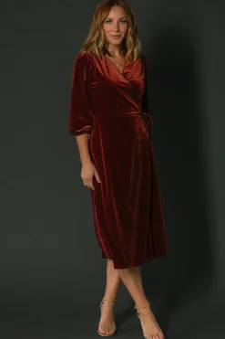 Baltic Born Beckinsale Velvet Wrap Dress |
